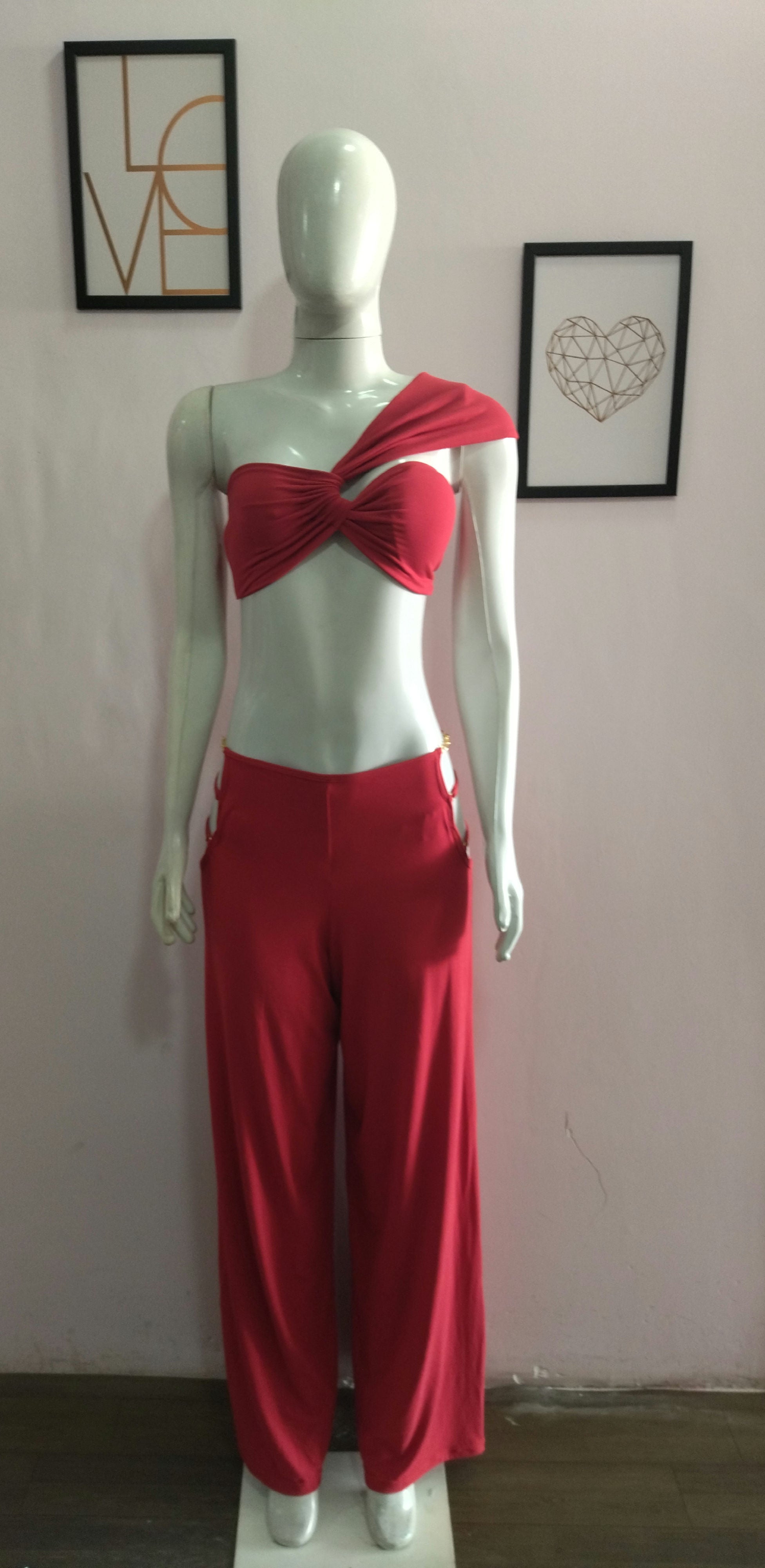 Conjunto Cropped+calça*