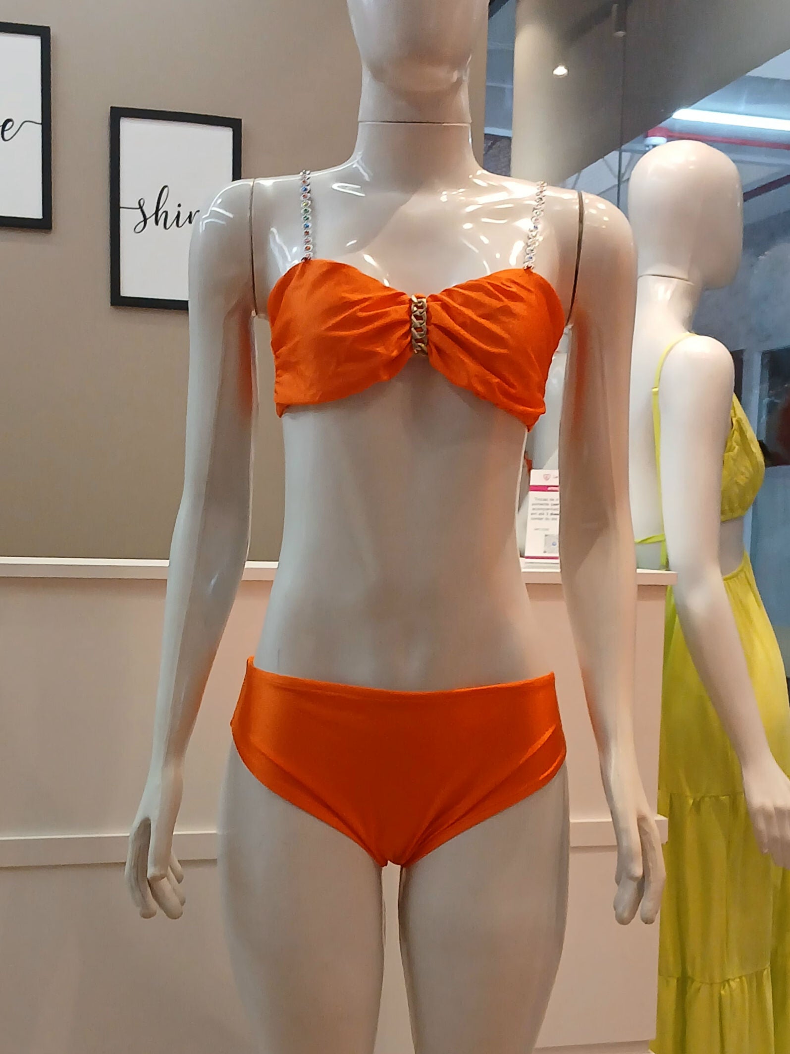 Conjunto Biquini 3 pçs Alça prata*