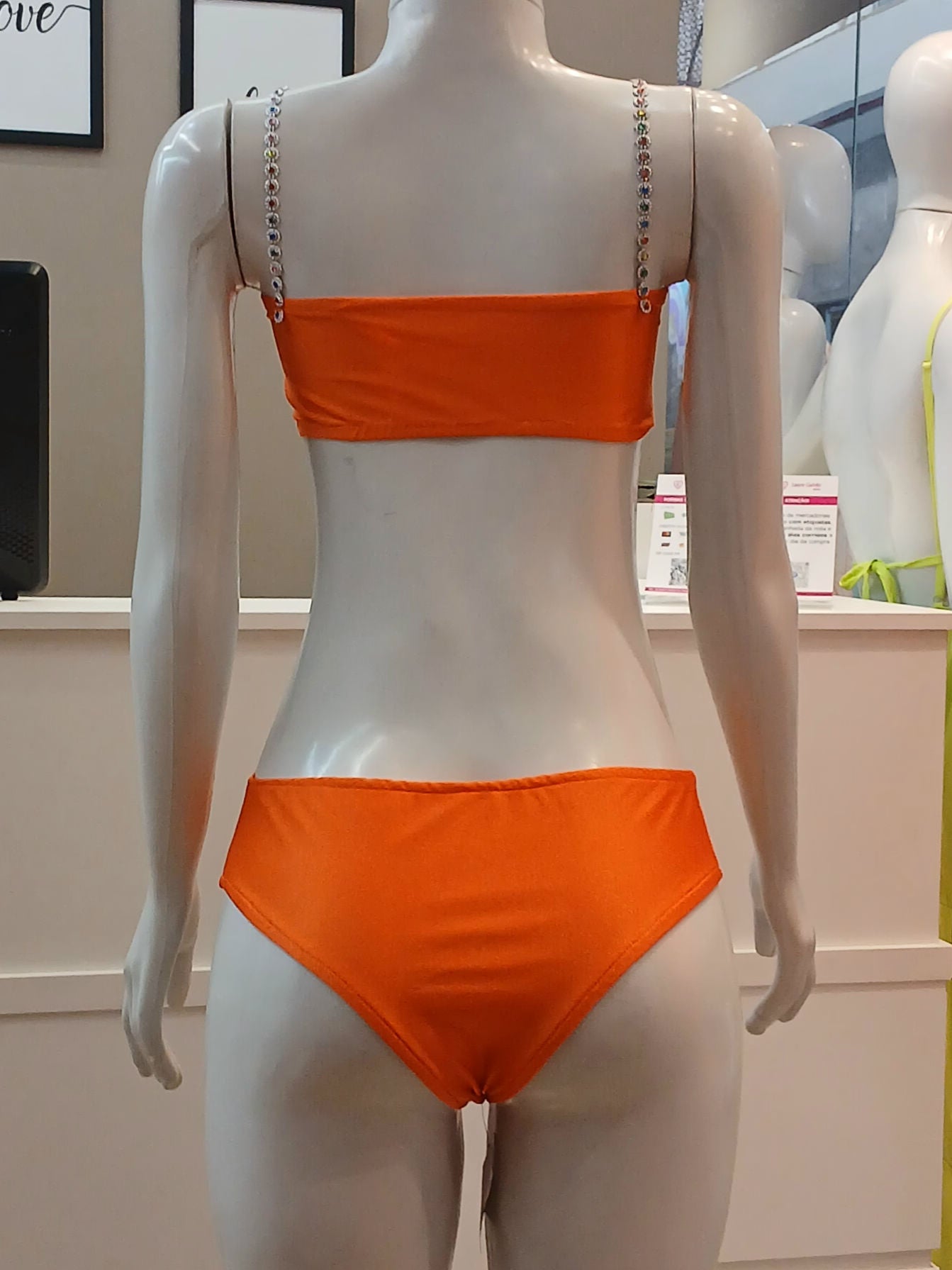 Conjunto Biquini 3 pçs Alça prata*