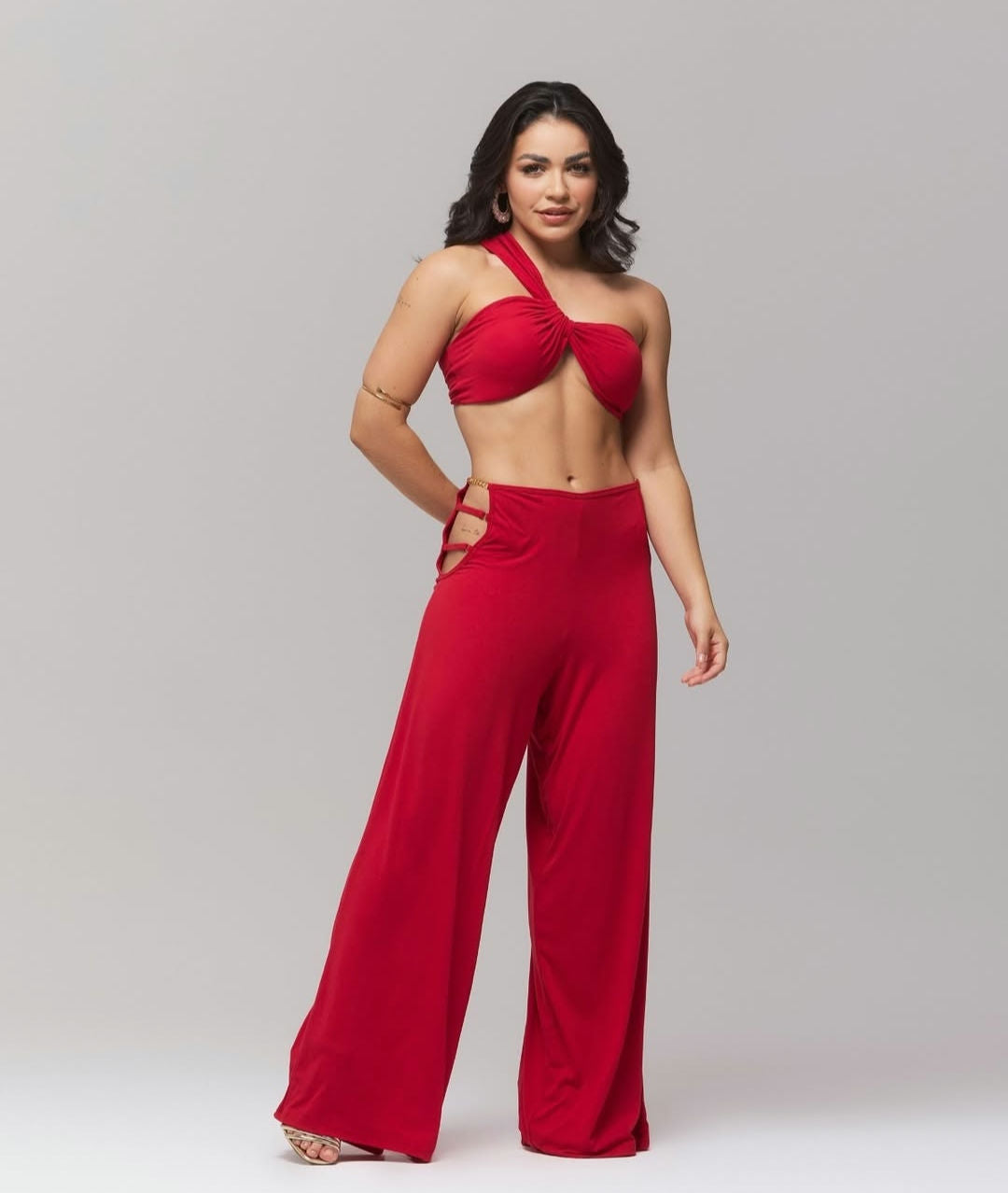 Conjunto  Cropped+calça*